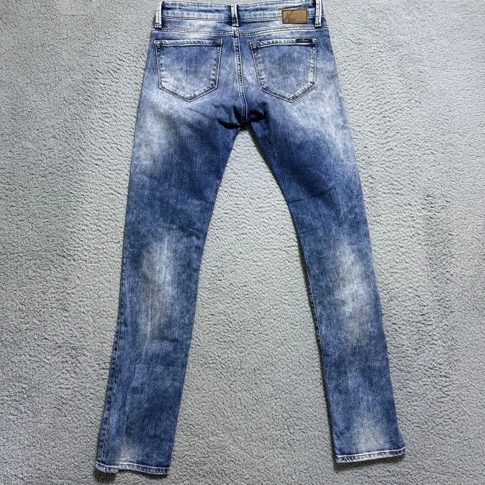 Mavi Jeans Womens 28 Emma Slim Boyfriend Distressed Blue Stretch Denim 28x30 Y2K